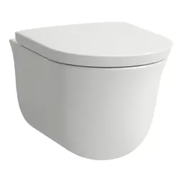Laufen The New Classic Vegghengt Toalett 530x370 mm, Uten skyllekant, Hvit