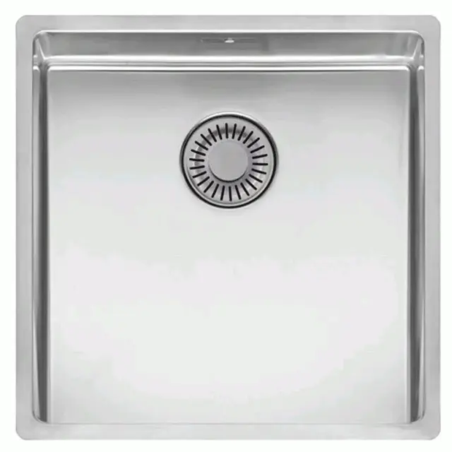 Reginox New York Comfort Kjøkkenvask 440x440x200 mm, Rustfritt stål 