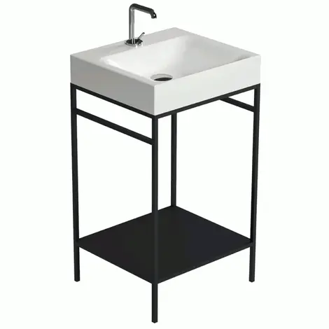 Lavabo Cento 50 Gulvst&#229;ende Konsoll 500x440x780 mm, Sort Matt