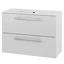Linn Bad Ingrid Smal Servantskap 80x34,6x57 cm, Senter, Hvit Matt