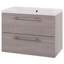 Linn Bad Ingrid Servantskap, 2 skuffer 80x45,3x57 cm, Senter, Lys Eik