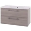 Linn Bad Ingrid Servantskap, 2 skuffer 100x45,3x57 cm, Senter, Lys Eik
