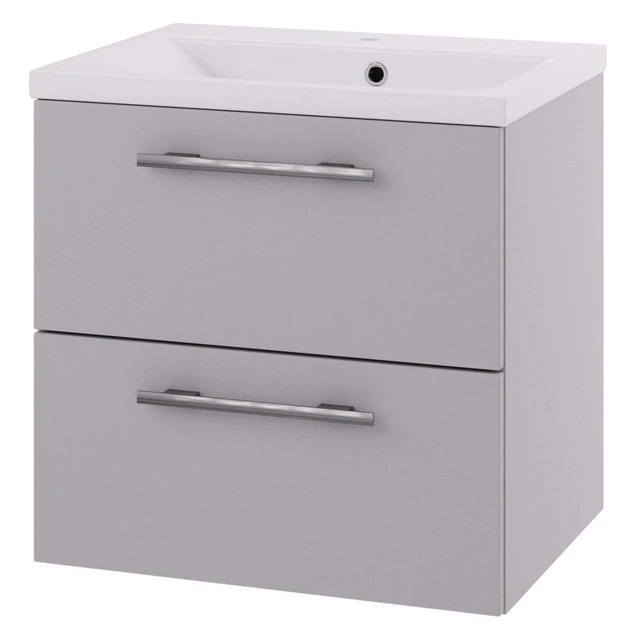 Linn Bad Ingrid Servantskap, 2 skuffer 100x45,3x57 cm, Senter, Lys Eik 