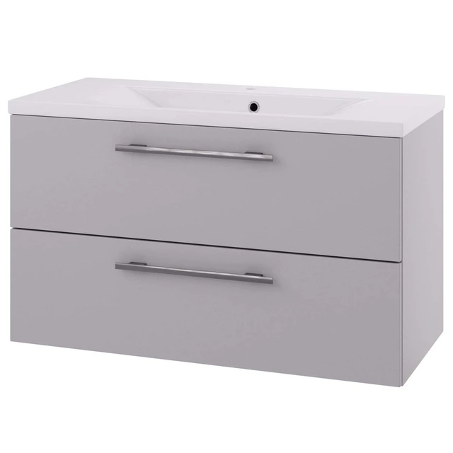 Linn Bad Ingrid Servantskap, 4 skuffer 160x45,3x57 cm, Dobbel, Lys Eik 