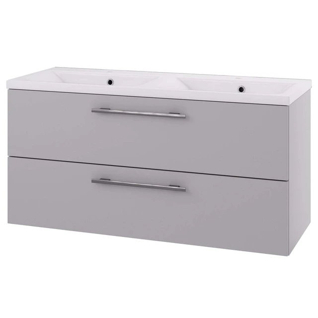 Linn Bad Ingrid Servantskap, 4 skuffer 160x45,3x57 cm, Dobbel, Lys Eik 