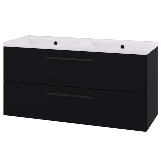 Linn Bad Ingrid Servantskap, 4 skuffer 160x45,3x57 cm, Dobbel, Lys Eik 