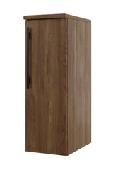 Linn Bad Ingrid Smal Sideskap 30x35,3x87,8 cm, Vendbar, M&#248;rk Eik