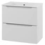 Linn Bad Mari Smal Servantskap, 2 skuff 60x35x57 cm, Senter, Hvit Matt
