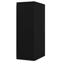 Linn Bad Mari Sideskap, 1 d&#248;r 30x45,6x87,8 cm, Vendbar, Sort Matt