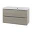 Linn Bad Mari Servantskap, 2 skuffer 100x45,6x57 cm, Senter, Lys Eik
