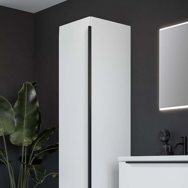 Linn Bad Mari Høyskap, Innredning C 40x45,6x174 cm, Vendbar, Lys Eik 
