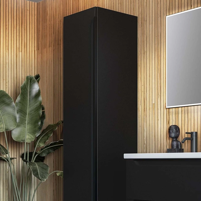 Linn Bad Mari Høyskap, Innredning C 40x45,6x174 cm, Vendbar, Lys Eik 