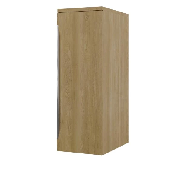 Linn Bad Mari Sideskap, 1 dør 30x45,6x87,8 cm, Vendbar, Eikefolie 