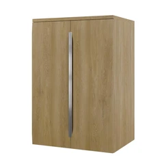 Linn Bad Mari Sideskap, 2 d&#248;rer 60x45,6x87,8 cm, 2 hyller, Eikefolie