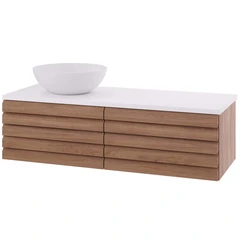 Linn Bad Selma Servantskap, 1 Skuff 120x45,7x33,4 cm, Venstre, Eik