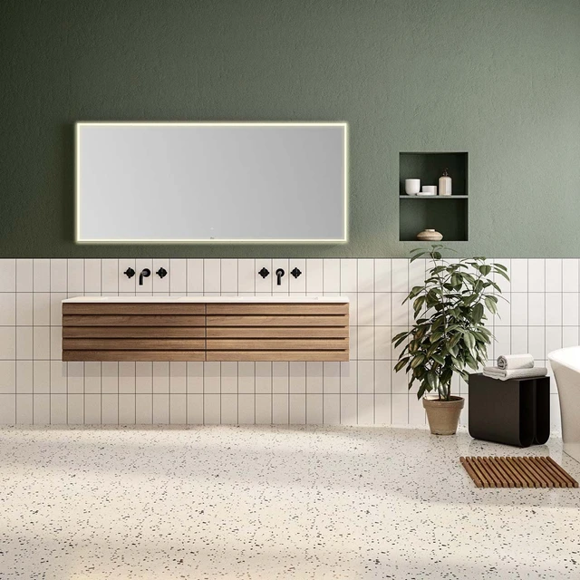 Linn Bad Selma Servantskap, 1 Skuff 120x45,7x33,4 cm, Venstre, Eik 