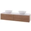 Linn Bad Selma Servantskap, 1 Skuff 160x45,7x33,4 cm, Dobbel, Eik