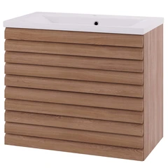 Linn Bad Selma Servantskap, 2 Skuffer 80x45,7x66,8 cm, Senter, Eik