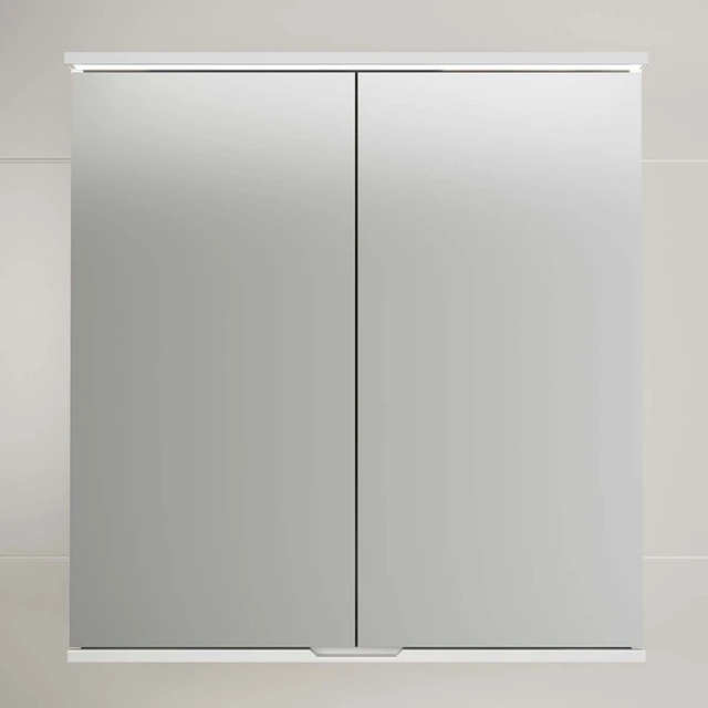 Linn Bad Hilde Speilskap med LED-Lys 80x84x18 cm, 2 dører, Hvit Matt 