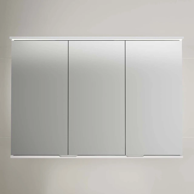 Linn Bad Hilde Speilskap med LED-Lys 120x84x18 cm, 3 dører, Hvit Matt 