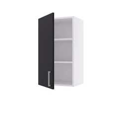 Linn Bad Overskap, 1 d&#248;r 40x30x72 cm, Vendbar, Sort Matt