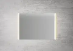 Linn Bad Fyli Speil, m/LED-lys 100x2,5x70 cm, Sølv