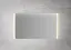 Linn Bad Fyli Speil, m/LED-lys 120x2,5x70 cm, S&#248;lv
