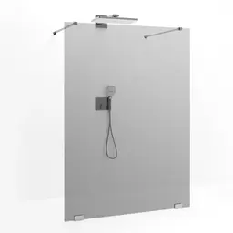 Macro Grace Dusjvegg Walk In Shower 120 cm, Krom/Tonet Glass