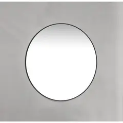 Macro Design Speil Ø700 mm, uten lys, Sort Ramme