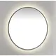Macro Design Speil &#216;900 mm, med lys, Sort Ramme
