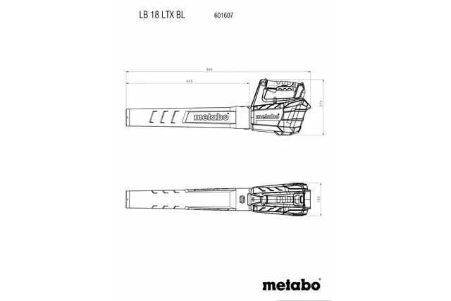 Metabo Batteri Løvblåser LB 18 LTX BL, 18V 