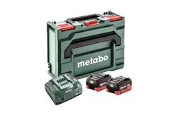 Metabo Basis-Sett 2 x LiHD 8.0 Ah, m/metaBOX 145 L