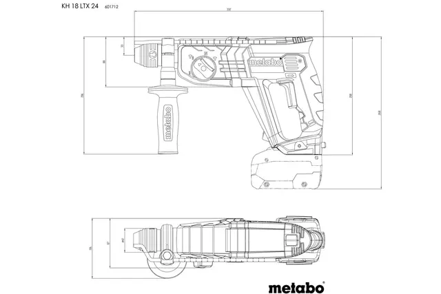 Metabo Combo Set 18V BS18+KH18LTX24 2X2,0AH 