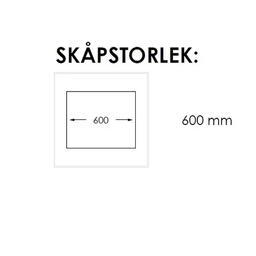 Nordic Tech Edge Kjøkkenvask 582,4x440 mm, Venstre, Rustfritt Stål 