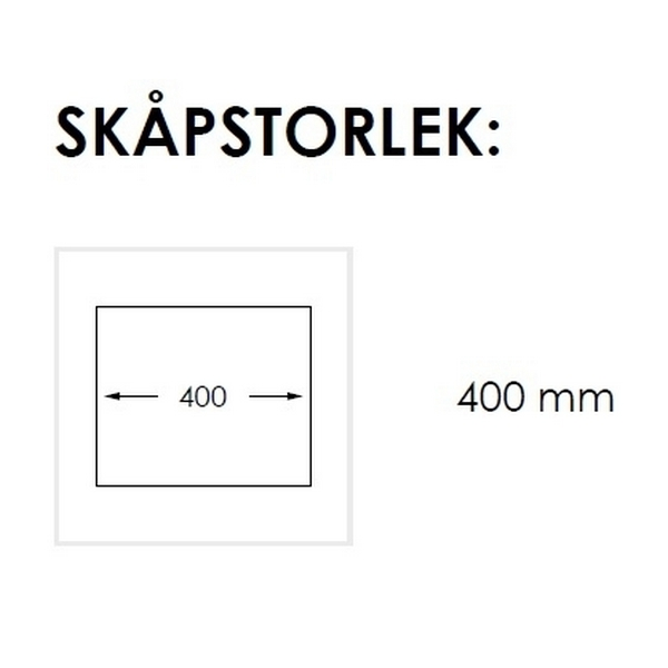 Nordic Tech Quartz Kjøkkenvask 406x456 mm, Sort 