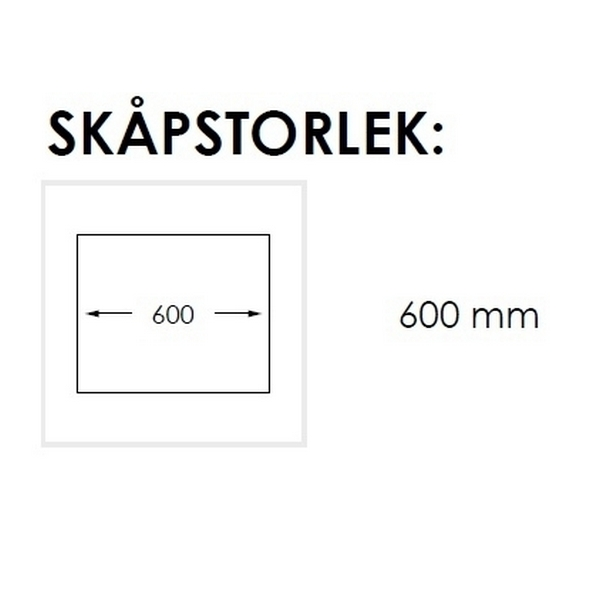 Nordic Tech Opal Oppvaskbenk 1200x600 mm, Høyre, Rustfritt Stål 