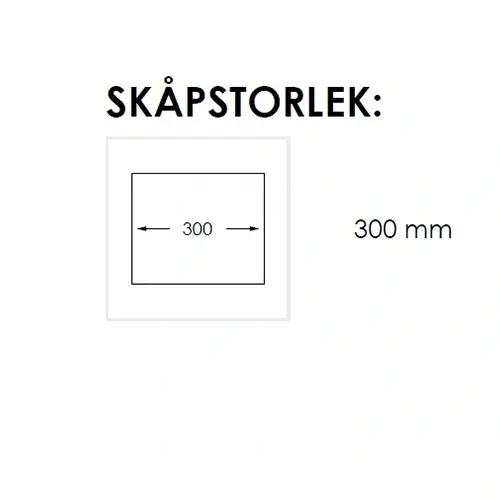 Nordic Tech Radius Kjøkkenvask 270x500 mm, Rustfritt Stål 