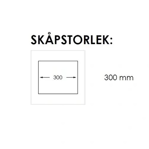 Nordic Tech Radius Kjøkkenvask 270x440 mm, Rustfritt Stål 