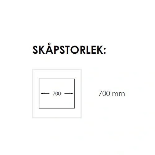 Nordic Tech Radius Kjøkkenvask 640x440 mm, Rustfritt Stål 