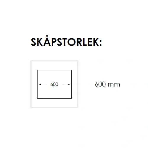 Nordic Tech Radius Kjøkkenvask 585x440 mm, Høyre, Rustfritt Stål 