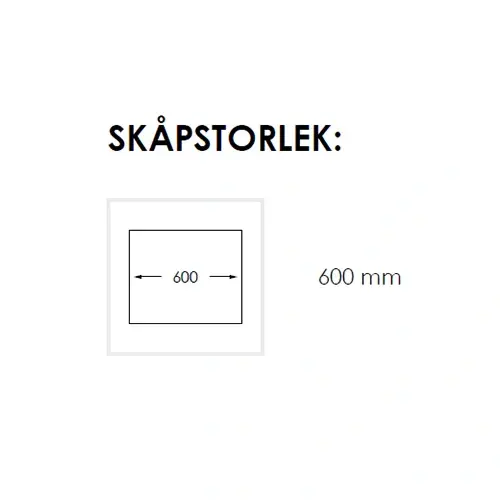 Nordic Tech Radius Kjøkkenvask 585x440 mm, Høyre, Rustfritt Stål 