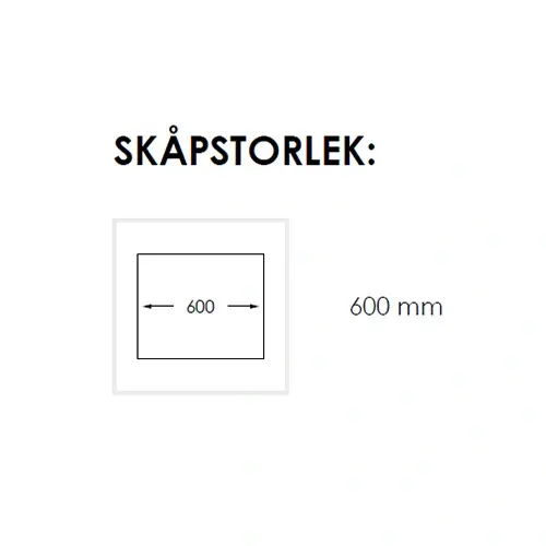 Nordic Tech Radius Kjøkkenvask 585x440 mm, Venstre, Rustfritt Stål 