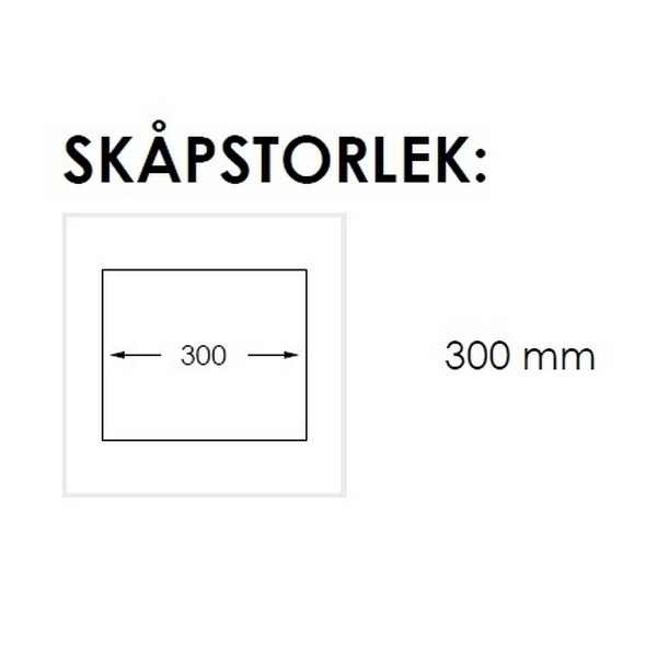 Nordic Tech Radius Kjøkkenvask 220x440 mm, Rustfritt Stål 