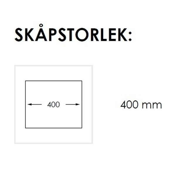 Nordic Tech Radius Kjøkkenvask 380x500 mm, Rustfritt Stål 