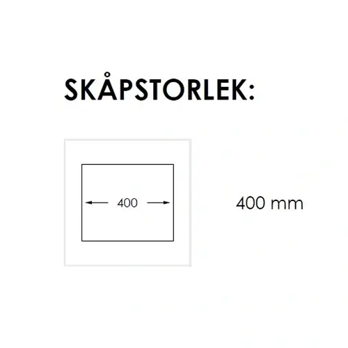 Nordic Tech Zirkon Kjøkkenvask 380x440 mm, Rustfritt Stål 