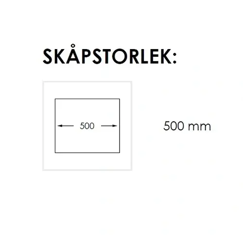 Nordic Tech Zirkon Kjøkkenvask 440x440 mm, Rustfritt Stål 