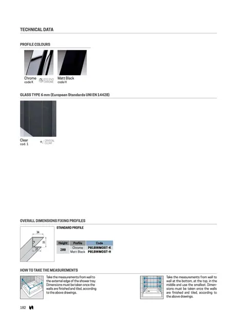 Novellini Kuadra 2.0 F Fastfelt 111-113 cm, Sort Matt/Klart Glass 