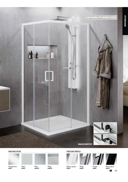 Novellini Zephyros 2.0 AH Skyvedør 67-70 cm, Venstre, Sort Matt/Klarglass 