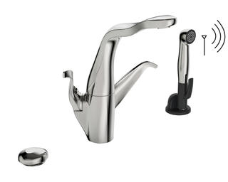 Alessi Swan Kjøkkenkran Med sidedusj, 230/12 V, Krom