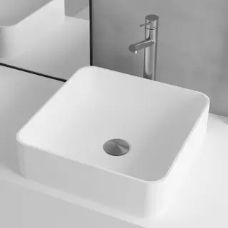 Scandtap Bathroom Concepts Solid S1 380x380 mm, Hvit Matt